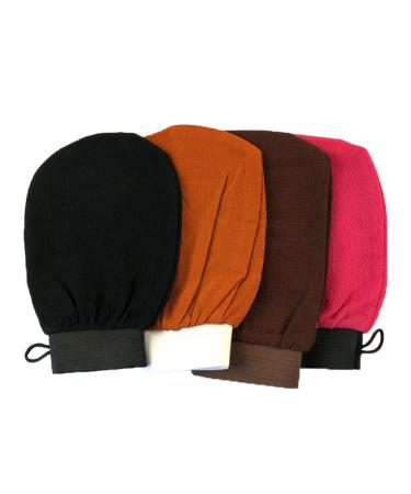 Cheekyglo Exoliating Glove Cheeky Glow Exoliating Glove Body Scrub Gloves for Exoliating Shower Super Soft Exfoliating Bath Sponge Gloves 4PC