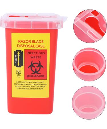 Doitool 5 STK Razor Blade Storage Case - Durable Disposable Container for Salon & Men s Grooming | Red 15.4x9.5cm - Buy Online on GoSupps.com