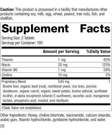 Standard Process Cataplex B GF - 360 Tablets for Metabolic, Cardiovascular & Nervous System Health - Buy Online on GoSupps.com