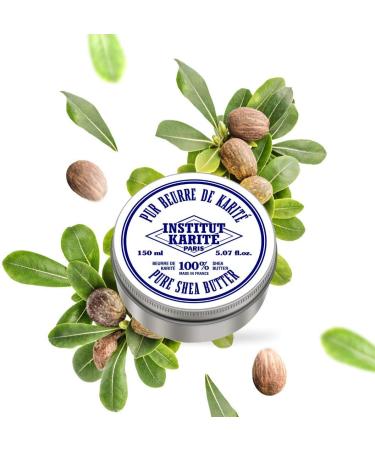 Institut Karit Paris 100% Pur Beurre de Karit Sans parfum 150ml Produit naturel pour cheveux corps et visage Pure Shea Butter for body face and hair Sans parfum 150 ml (Lot de 1) - Buy Online on GoSupps.com