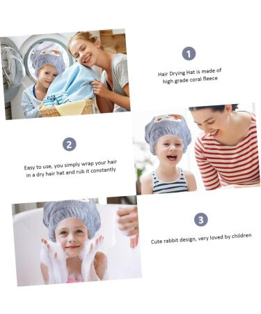FRCOLOR 4 Pcs Children s Hair Drying Caps & Towels - Soft Coral Fleece Turban & Bonnet for Bath & Shower - Buy Online on GoSupps.com