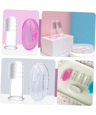 Buy Homsfou 9-Stage Finger Toothbrush for Toddlers | Gentle Baby Massage & Hand Cleaning Brush | Ideal for Newborns & Kids - Buy Online on GoSupps.com