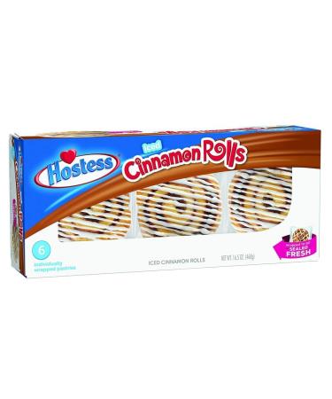 Arbo-Living Hostess Iced Cinnamon Rolls 6stk 468g of creamy cinnamon snails like fresh from the oven!Perfect dessert if things have to go quickly!
