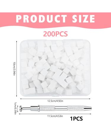 Bekecidi Nail Art Set with 200 Soft White Sponges and a Durable Grab Pen for Ombre Nail Art Create a Variety of Nail Art Styles - Buy Online on GoSupps.com