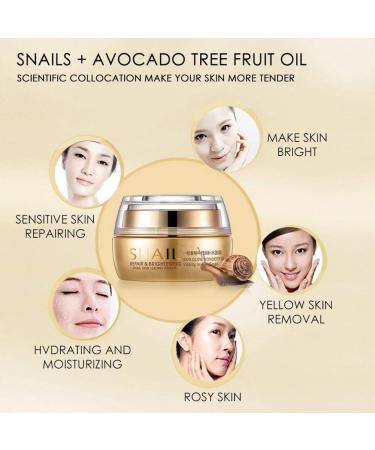 COMTERVI 50ml Snail Slime Cream Snail Moisturizing Cream Regenerating Face Cream Anti-Wrinkle Skin Firming Moisturizer for Face - Buy Online on GoSupps.com
