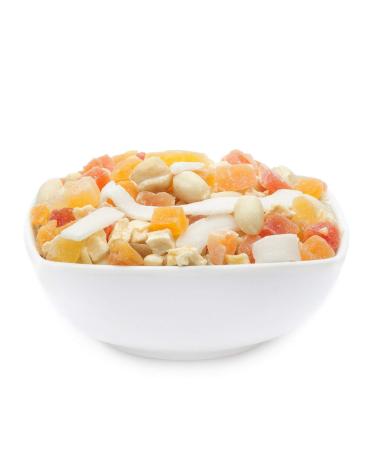 1 x 3kg of exotic student food nut kernel mixture with cashew almond pineapple papaya mango coconut salt -free vegetarian vegan gluten -free lactose -free mango 1 x 3kg in storage pack (3kg)