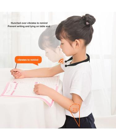 Straight Posture Corrector Trainer for Students | Improve Posture in 24 Days | Upper Back Brace Support for Study & Homework (Black - Buy Online on GoSupps.com