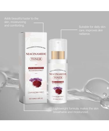 Niacinamide Hydrating Toner - Moisturizing Brightening Facial Essence Water For Refreshing Skin & Long-Lasting Glow(3PCS) - Buy Online on GoSupps.com