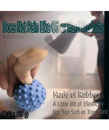 Massage Ball Set - 6PC Hedgehog & Trigger Point Massage Balls for Feet Neck & Fascia Relief | Suction Cup & Handle Included - Buy Online on GoSupps.com