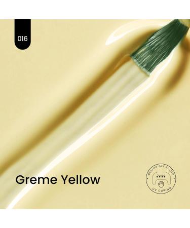 MEGIOR Yellow Gel Nail Polish 15ml Cream Yellow Gel Polish 1PC Soak Off UV LED Nail Gel Polish for Nail Art Manicure Salon DIY Home for Women Girls Nails Creme Yellow - Buy Online on GoSupps.com
