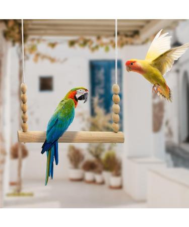 MEISH Chicken Swing Wooden Toys Chicken Hanging Swings Toys Climbing Stand Ladder Safe Wooden Ladder for Hens Bird Parrot - Buy Online on GoSupps.com