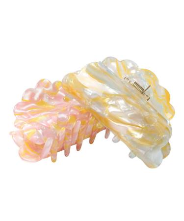 3-Pack Colorful Acrylic Hair Claw Clips for Women - Medium Hair Crab Clamp (Color A) - Buy Online on GoSupps.com