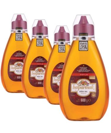 Lots de 4 x Baalparmak Le miel de fleurs Balparmak 600 grammes