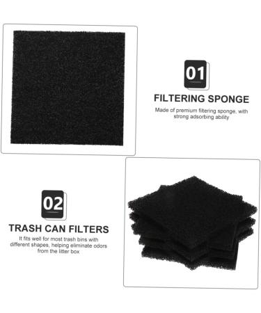 Hapinary 6-Piece Carbon Filter for Trash Cans | Odor Remover Inserts for Household & Compost Bins - Buy Online on GoSupps.com