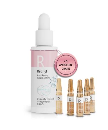 Retinol serum high -dose 30ml & ampoules 5x1.3ml - retinol serum high -dose - reduces folds by 64% in 3 months Skincare booster eye rings remove - fold path instant effect skin care retinol Skincare set
