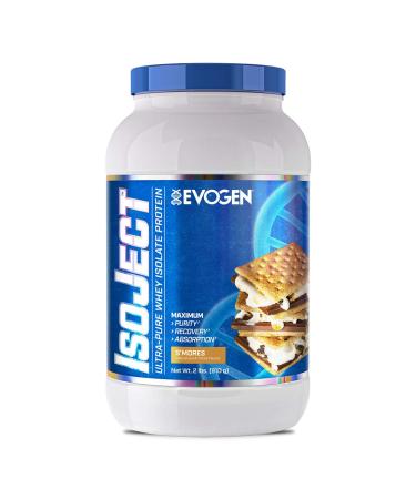 Evogen Isoject | Premium Whey Isolate Loaded with BCAA, EAA, Ignitor Enzymes, Recovery, Shakes, Smoothies S'Mores