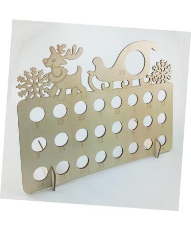 Zerodeko 1pc Xmas Calendar Wooden Plaque Calendar Christmas Advent Calendar Ornaments Chocolate - Buy Online on GoSupps.com