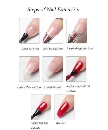 Buy Gzsyy Advanced UV Fiberglass Gel - 15ml Nail Extension Starter Set | Perfect for Geln gel - Rose Color - Buy Online on GoSupps.com