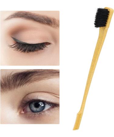 Eyelash Comb Multipurpose Universal Brow Brush Ergonomic Design for Beauty Salon for Hairdressing Shop for Home(yellow) - Buy Online on GoSupps.com