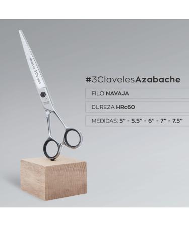 3 Claveles Cranberry 6" Barber Scissors Azbache - Buy Online on GoSupps.com