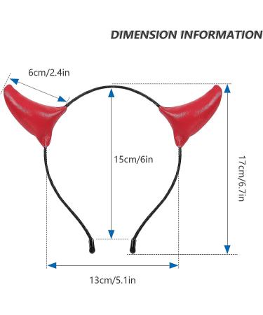 Halloween Devil Horns Headband - Themed Party Costume Accessory in Red - Buy Online on GoSupps.com