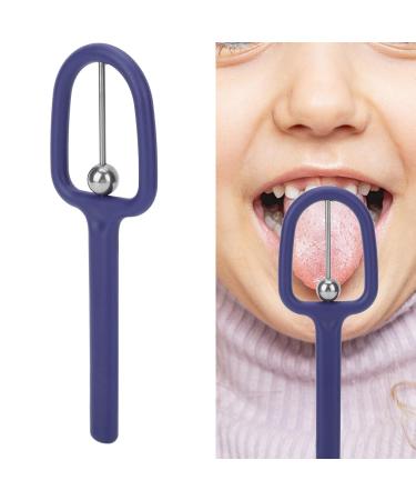 Tongue-Tip Exercise Device | U-Shaped Mouth Trainer for Oral Muscle Strength | Improve Flexibility & Strength - Blue - Buy Online on GoSupps.com