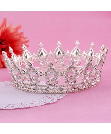 Beaupretty Vintage Rhinestone Crown Headband - Green Crystal Baroque Wedding Tiara for Brides - Buy Online on GoSupps.com