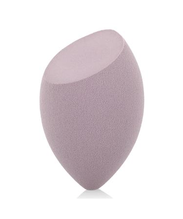Makeup Sponge 1Pc Cosmetic Puff Powder Puff Smooth Women's Makeup Foundation Sponge Beauty To Make Up Tools & Accessories Water-drop Shape Makeup Sponge Holder(Miter-cut Purple)