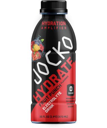 Jocko Fuel Hydrate Electrolyte Drinks - Sports Drink Hydration Amplifier Thirst Quencher - Scientifically Formulated Electrolyte Blend Fruit Punch Flavor 16 Oz (12 Pack) Fruit Punch 16 FL Oz - Buy Online on GoSupps.com