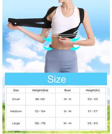 Posture Corrector for Women - Adjustable Breathable Back Brace | Improve Posture & Comfort (Medium - Buy Online on GoSupps.com