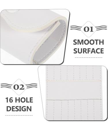 Beaupretty Nail Drill Bit Holder Organizer 16 Holes Nail Drill Bit Holder Wallet Storage Bag Nail Grinding Bits Display for Manicure Tools for Travel or Home White - Buy Online on GoSupps.com