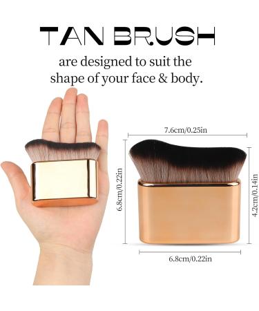 LLMSIX Tanning Brush Self Tan Brush Soft Body Makeup Brush Portable Self Tanning Brush Face and Body Brush Self Tan Applicator Self Tan Blending Brush for Tanners - Buy Online on GoSupps.com