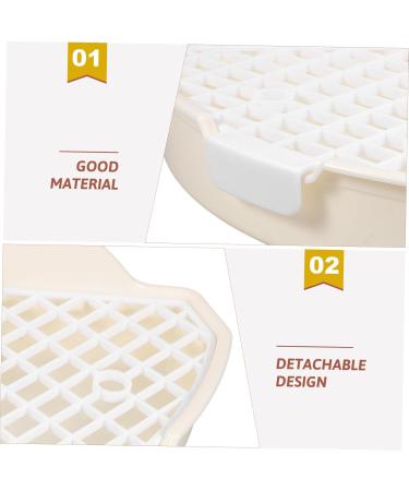 HANABASS 2pcs Rabbit Triangle Potty Toilet Pets Small Animal Potty White Urine Pet Cage Abs 25.00X19.00X10.00CMx2pcs Whitex2pcs - Buy Online on GoSupps.com