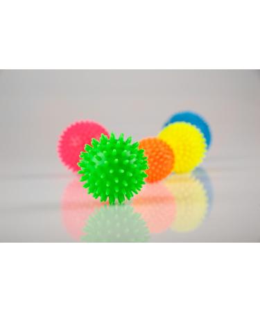 Sport-Tec Hedgehog Massage Ball - Soft Reflexology Self-Massage Tool 9 cm Neon Pink - Buy Online on GoSupps.com