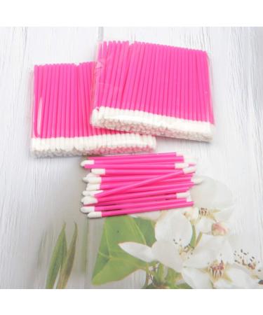 100 Pcs Lip Brushes Disposable Lipstick Make Up Brush Gloss Wands Applicator Tool Makeup Beauty Tool Kits (Rose) - Buy Online on GoSupps.com