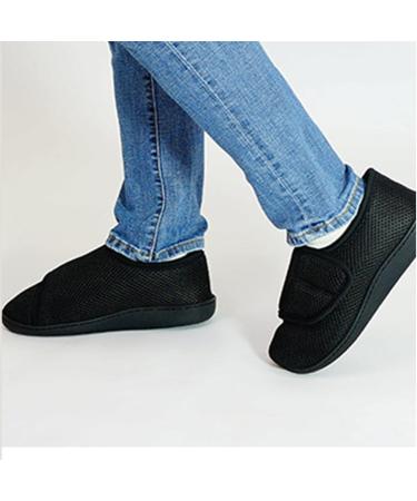 Breathable Diabetic Shoes for Men & Women - Cozy Winter Footwear for Seniors (Black) - Buy Online on GoSupps.com