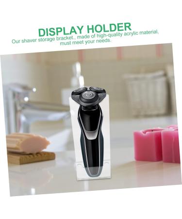Skisuno 2-Piece Acrylic Razor Display Stand for Men | Electric Shaver Holder & Face Razor Rack - Buy Online on GoSupps.com