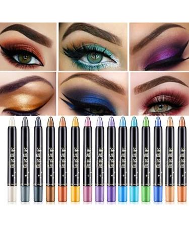 15 Colors Pearlescent Eyeshadow Pencil Waterproof Long Lasting Glitter Shimmer Eye Shadow Pen Eyeliner Stick Eyes Makeup Tools (Color : 8) - Buy Online on GoSupps.com
