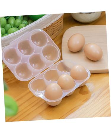2pcs Portable Egg Box Fridge Large Capacity Egg Holder for Refrigerator Travel Shockproof Trash Can - Buy Online on GoSupps.com