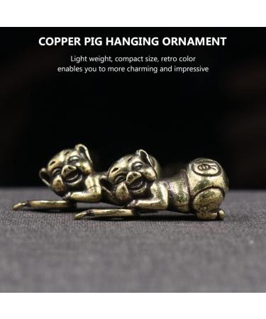 NUOBESTY Hanging Ornament Copper Brass Chinese Pendant Adorn Auspicious Jewelry Retro Handbag Making Design - Buy Online on GoSupps.com