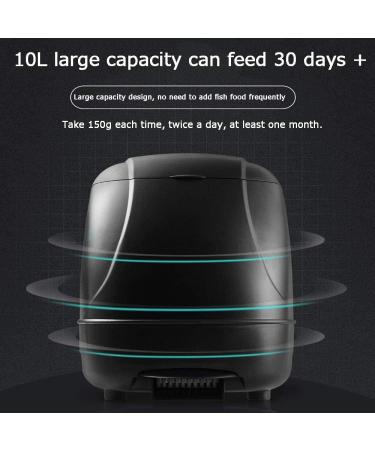 10L Automatic Fish Feeder Pond Fish Feeder Outdoor Fish Food Dispenser Large Moisture Proof Timer Feeding Food Dispenser(BLACK) 10L# - Buy Online on GoSupps.com