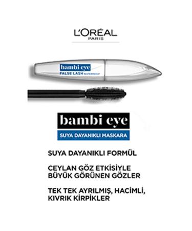 L'Oreal Paris False Lash Bambi Eye Mascara 8.9ml - Waterproof Black - Buy Online on GoSupps.com