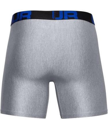 Under Armour Men's Tech 6in Boxer Shorts - Quick-Drying & Comfortable | 2-Pack Tight Fit Academy L - Buy Online on GoSupps.com