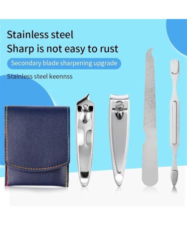 Nail Clipper Set 7 Piece Scissors Nail File Nail Clipper Forceps Foldable Portable and Simple Nail Repair and Enhancement Tool (Color : Black) - Buy Online on GoSupps.com