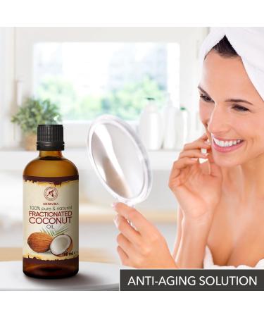 Coconut Oil Fractures 100ml | 100% Pure Cocos Nucifera Oil for Face Body Skin Hair & Massage Natural Intensive Care - Buy Online on GoSupps.com