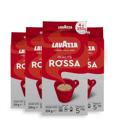 Lavazza Qualità Rossa – Lot of 4 coffees moulus, medium roasting, 250 g chacun