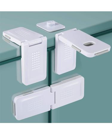 10 pieces of child locking cabinet airsnigi (improved) baby drawer lock with 3m glue baby cabinet protection children door protection strong glue without drilling gray