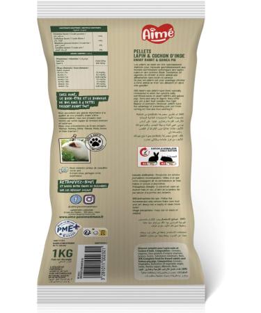 Aim - Dwarf Rabbit and Guinea Pig Pellets 1kg - Complete Meal - Guaranteed Nutritional Intakes with Tasty Crunchy Granules - Buy Online on GoSupps.com