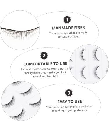 Beaupretty 2 Pairs Short Eyelash Fluffy Volume Lashes 3d Artificial Eyelashes Makeup Lash Art Eyelashes Cosmetiquera Cosmetics Eyelashes Extension Artificial Fiber Extend 6d Major - Buy Online on GoSupps.com