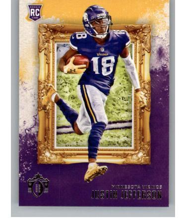 2020 Panini Chronicles Gridiron Kings #13 Justin Jefferson Minnesota Vikings RC Rookie Card Official NFL Football Trading Card in Raw (NM or Better) Condition